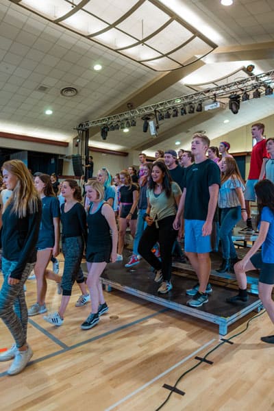 Gap year students in performing arts