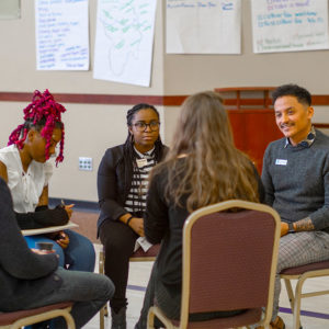 group talking